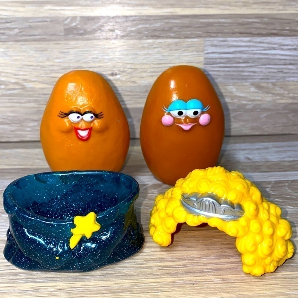 McDonald’s vintage chicken nugget toys movie stars Hollywood Marilyn Monroe euc